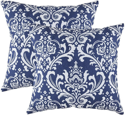 Damask Accent Decorative Cushion Covers (Pack of 2) - TreeWool