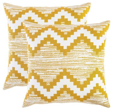 Ikat Chevron Accent Decorative Cushion Covers (Pack of 2) Seconds - TreeWool